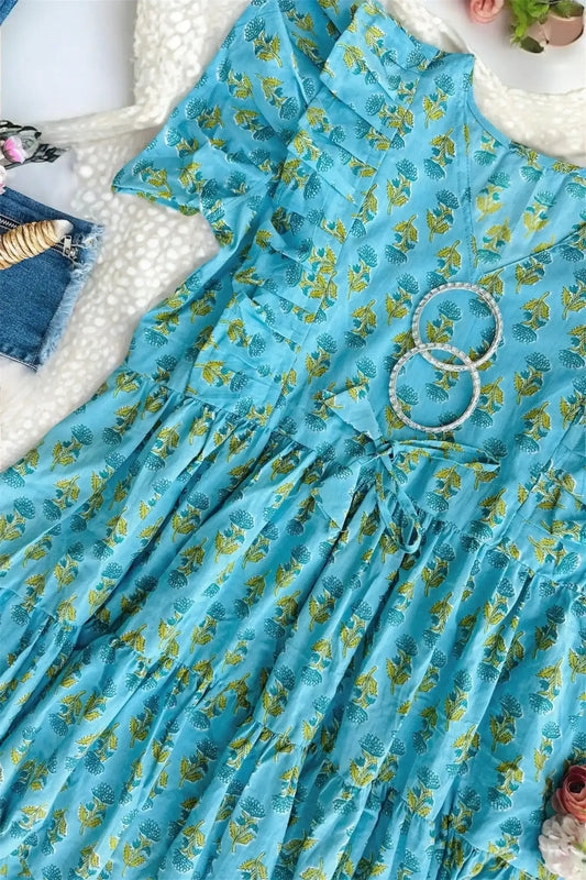 Bluebell Bloom Tiered Summer Dress