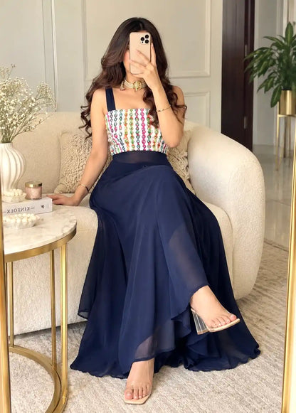 Surabhi's Gamti Blue Gulnaz Anarkali