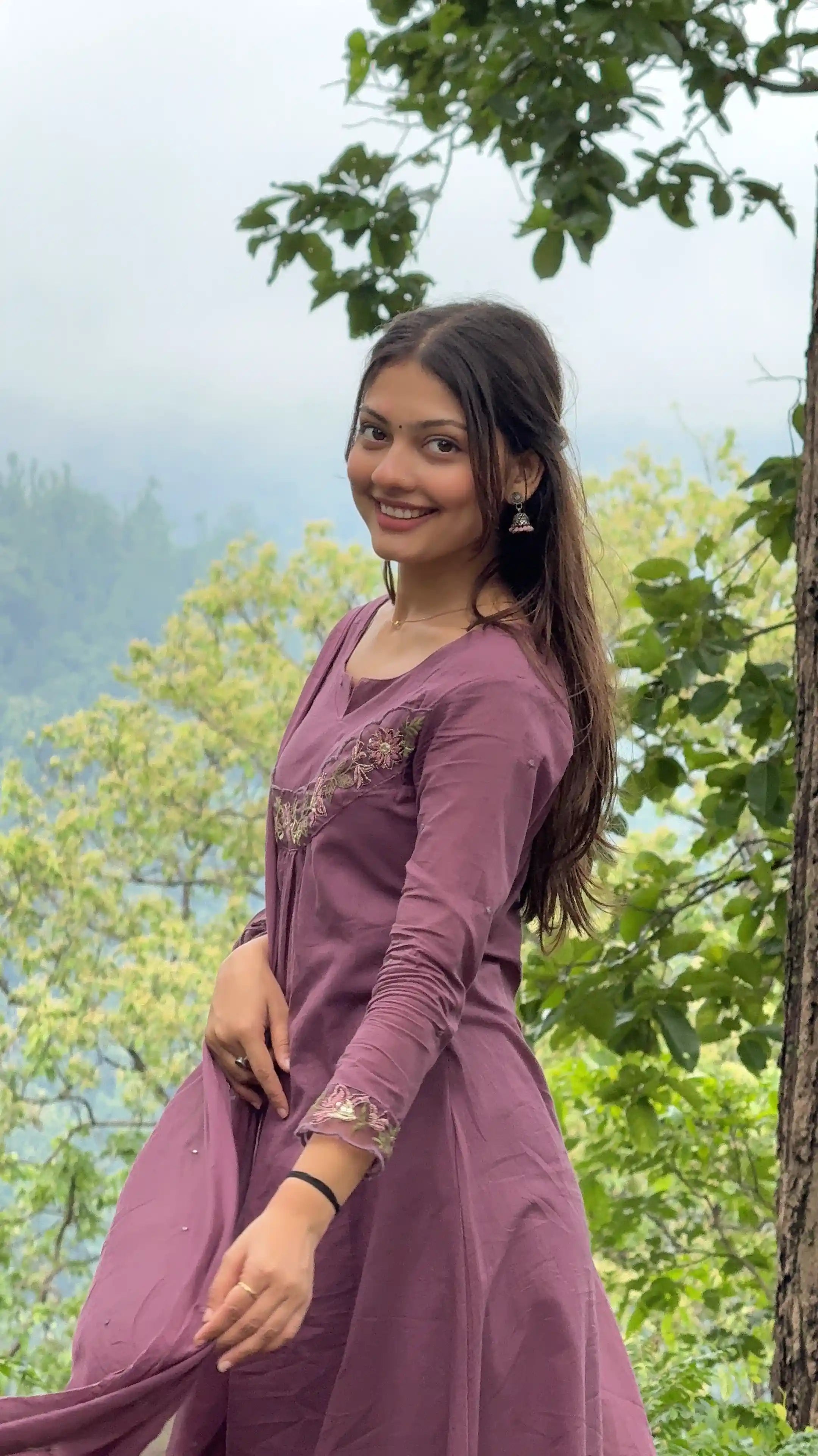 Gulbahaar Mauve Meher Suit Set
