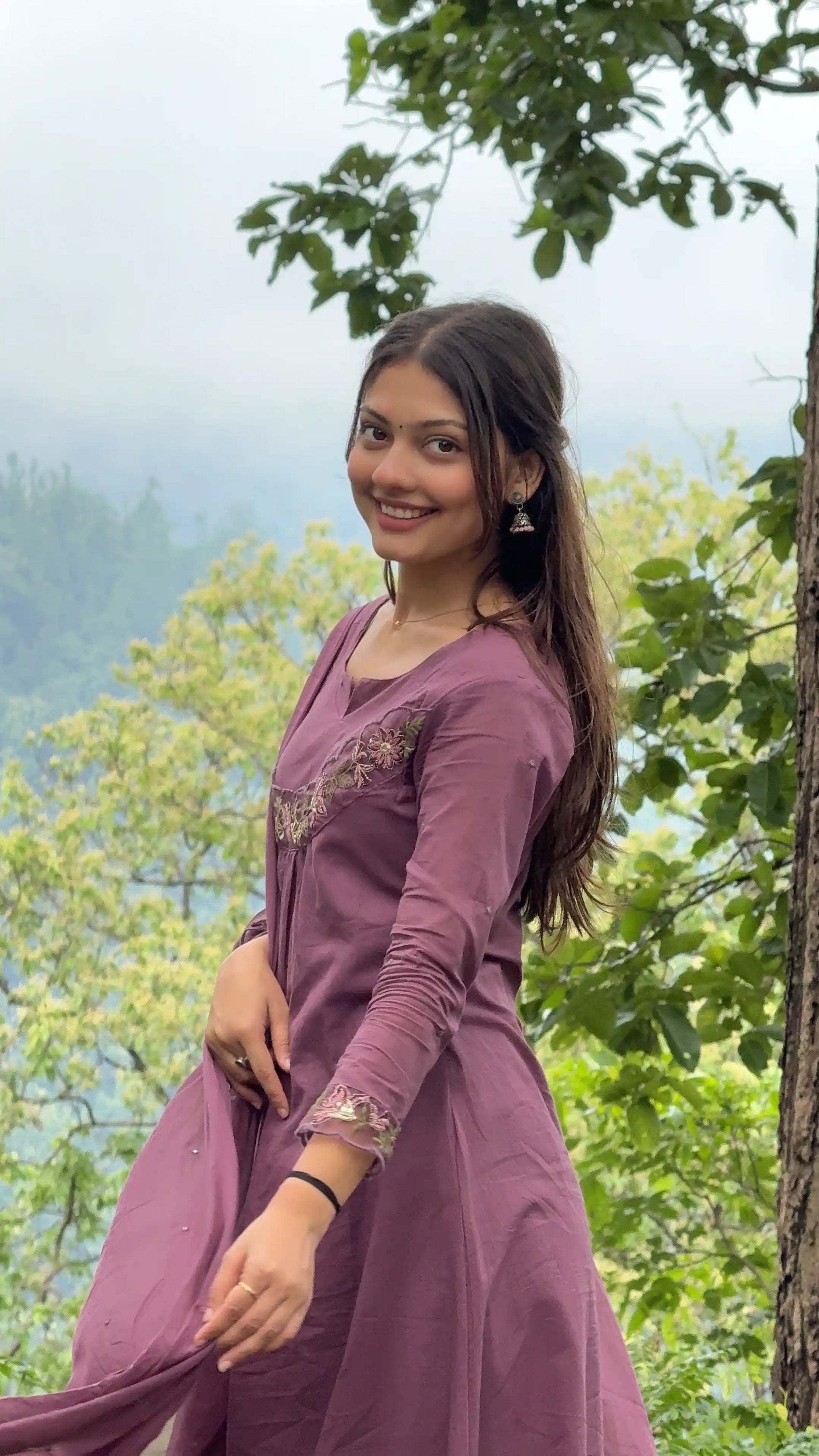 Gulbahaar Mauve Meher Suit Set - Passion for Fashion by Shivani