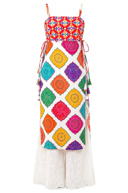 Boho Bloom Side-Tie Kurti