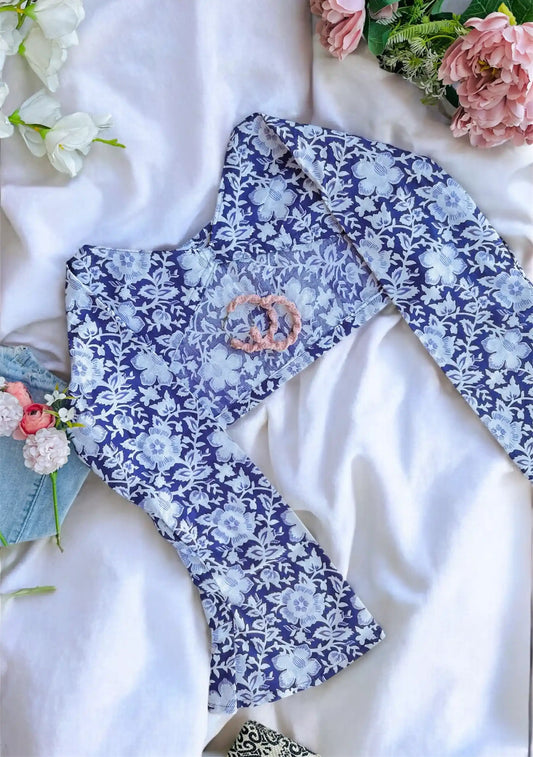 Jaipuri Purple Convertible Kurti