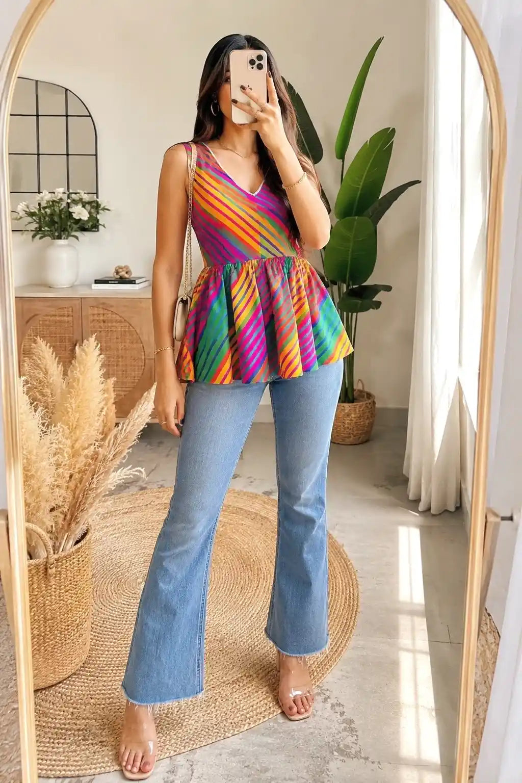 Blush Lehriya Gulnaz Peplum