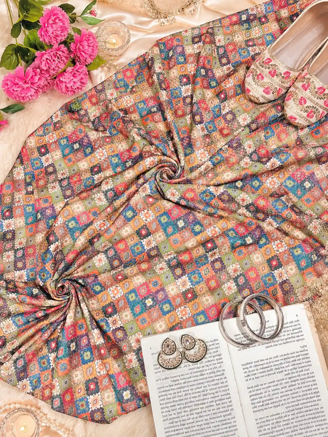 Gulnaz Multicolor Printed Boho Kurta