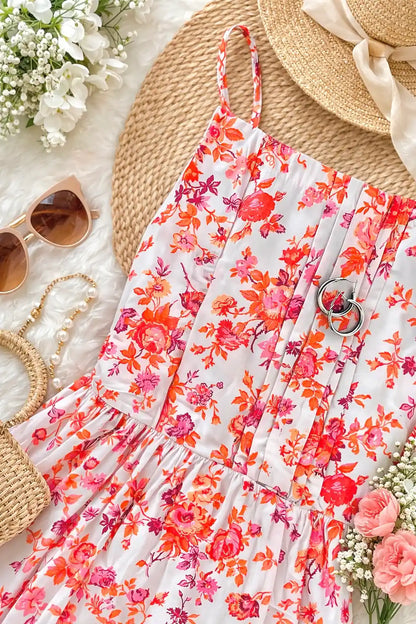 Soft Cotton Floral Peplum Top