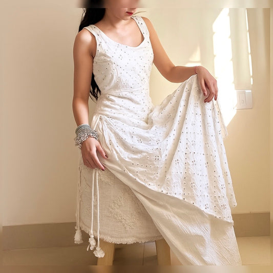 Hiya's Smoor White Gulnaz Kurta