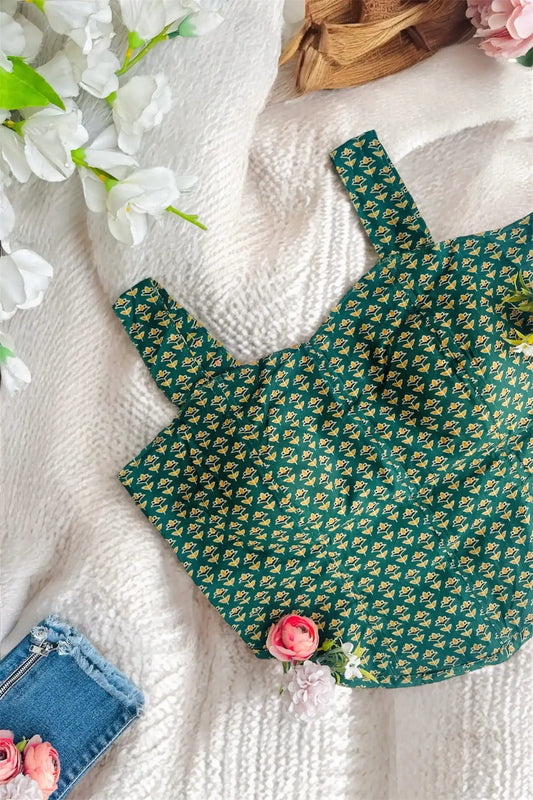 Emerald Bloom Handcrafted Corset