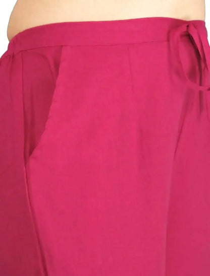 The Classy Pink Linen Cotton Must Pick Pants - Passion for Fashion by Shivani