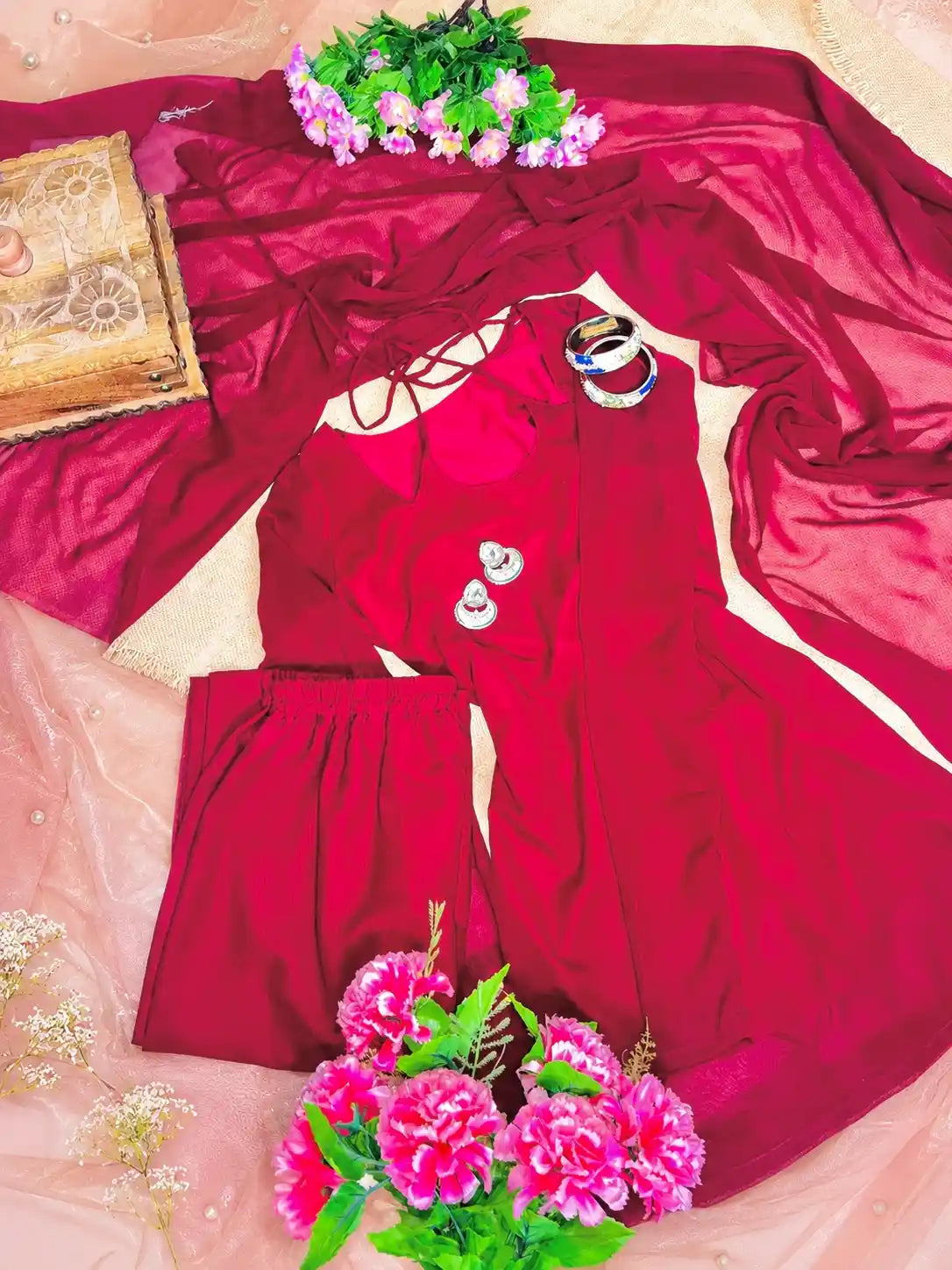 Velvet Rose Ethnic Wear Set