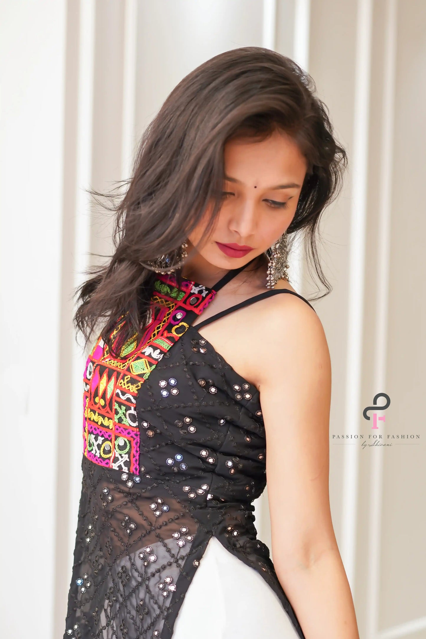 Choker Mirror Gamti Gulnaz Kurta
