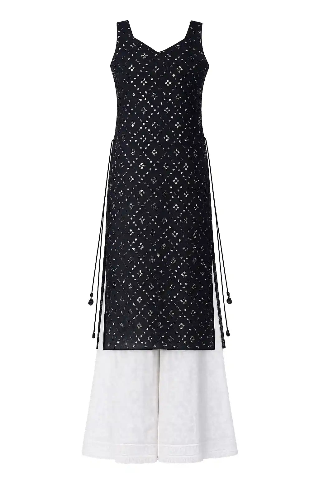 Swati's Twilight Black Gulnaz Kurta
