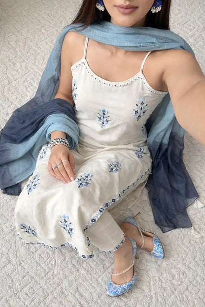 Embroidered Meher Suit Set