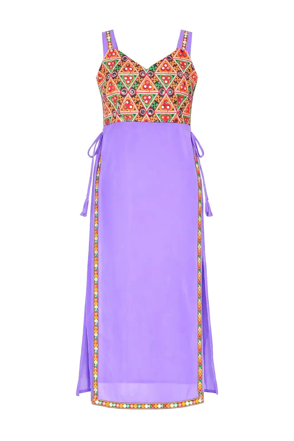 Rosy Lilac Gulnaz Embroidered Kurta