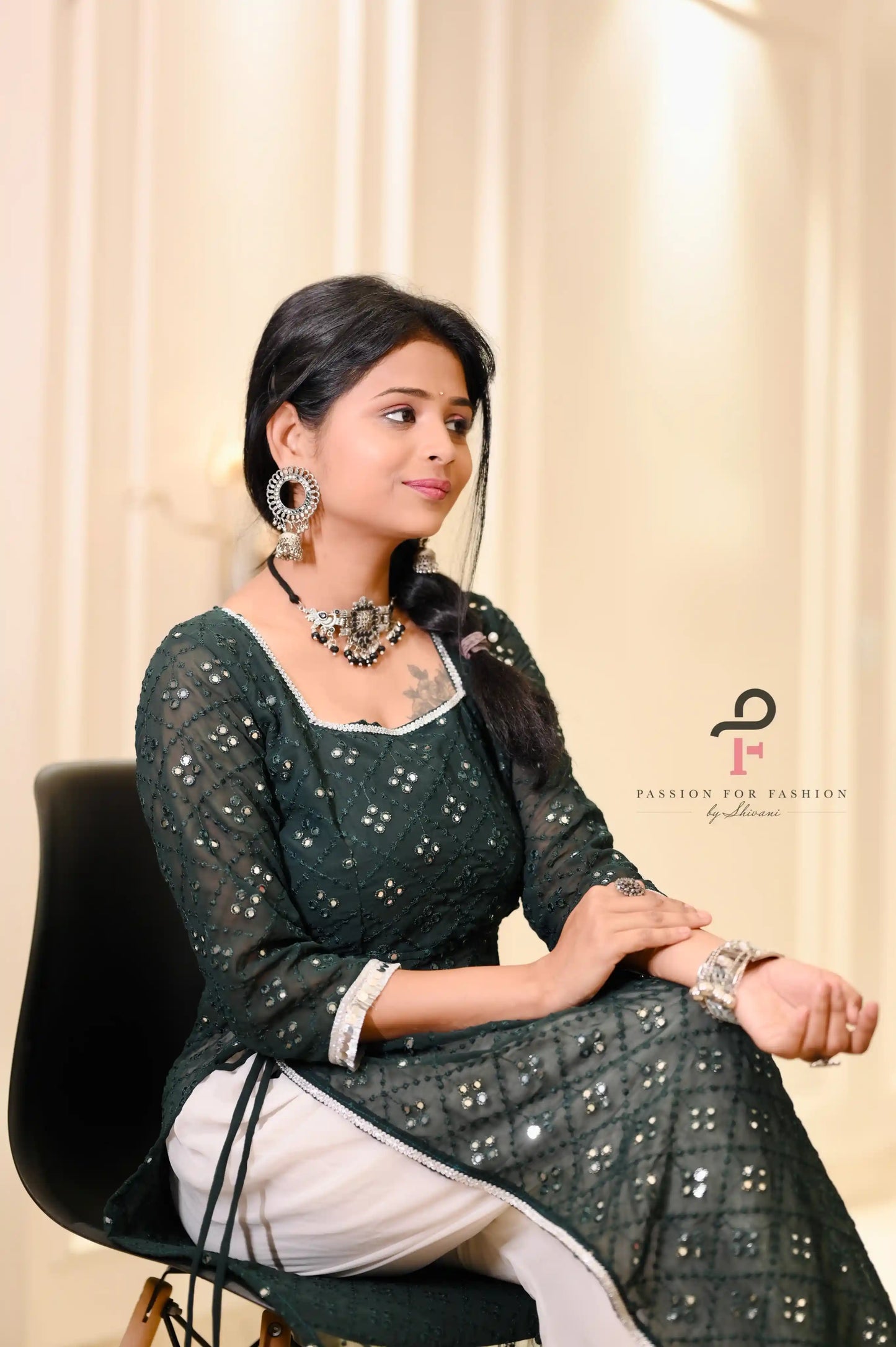 Lawn Green Embroidered Gulnaz Kurta