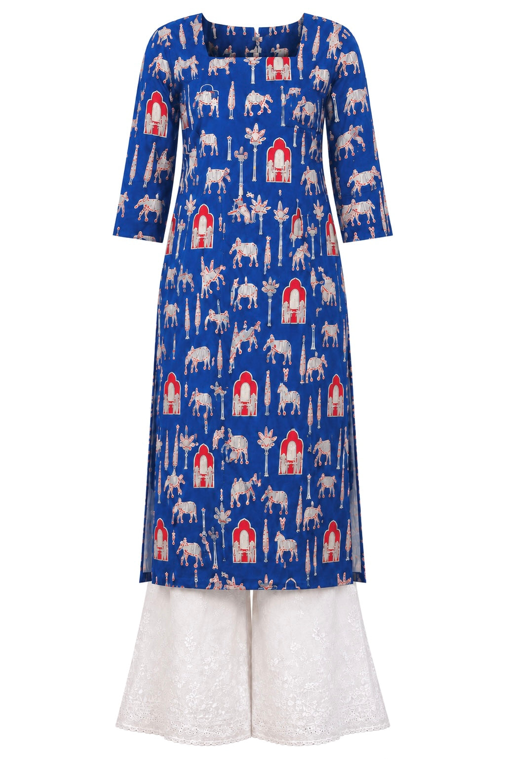 Blue Worli Rangriti Budget Kurta