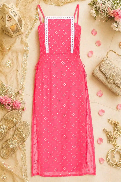 Blush Peach Embroidered Gulnaz Kurta