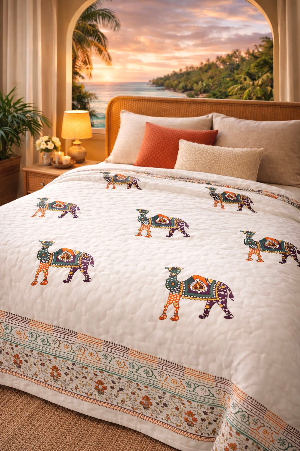 Gulbahar Block Printed Jaipuri Razai