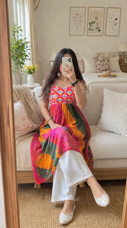 Swati’s Rangreza Back-Tie Kurti