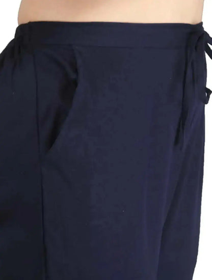 The Classy Blue Linen Cotton Must Pick Pants - Passion for Fashion by Shivani