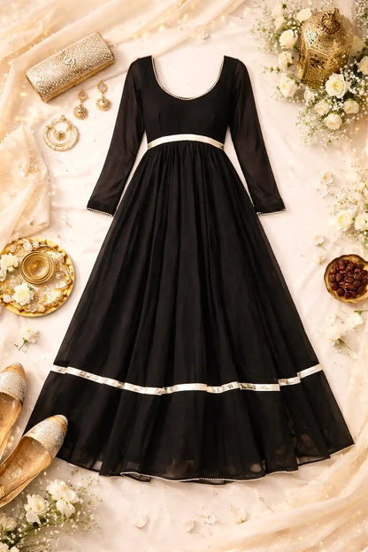 Swati's Twilight Black Gulnaz Anarkali