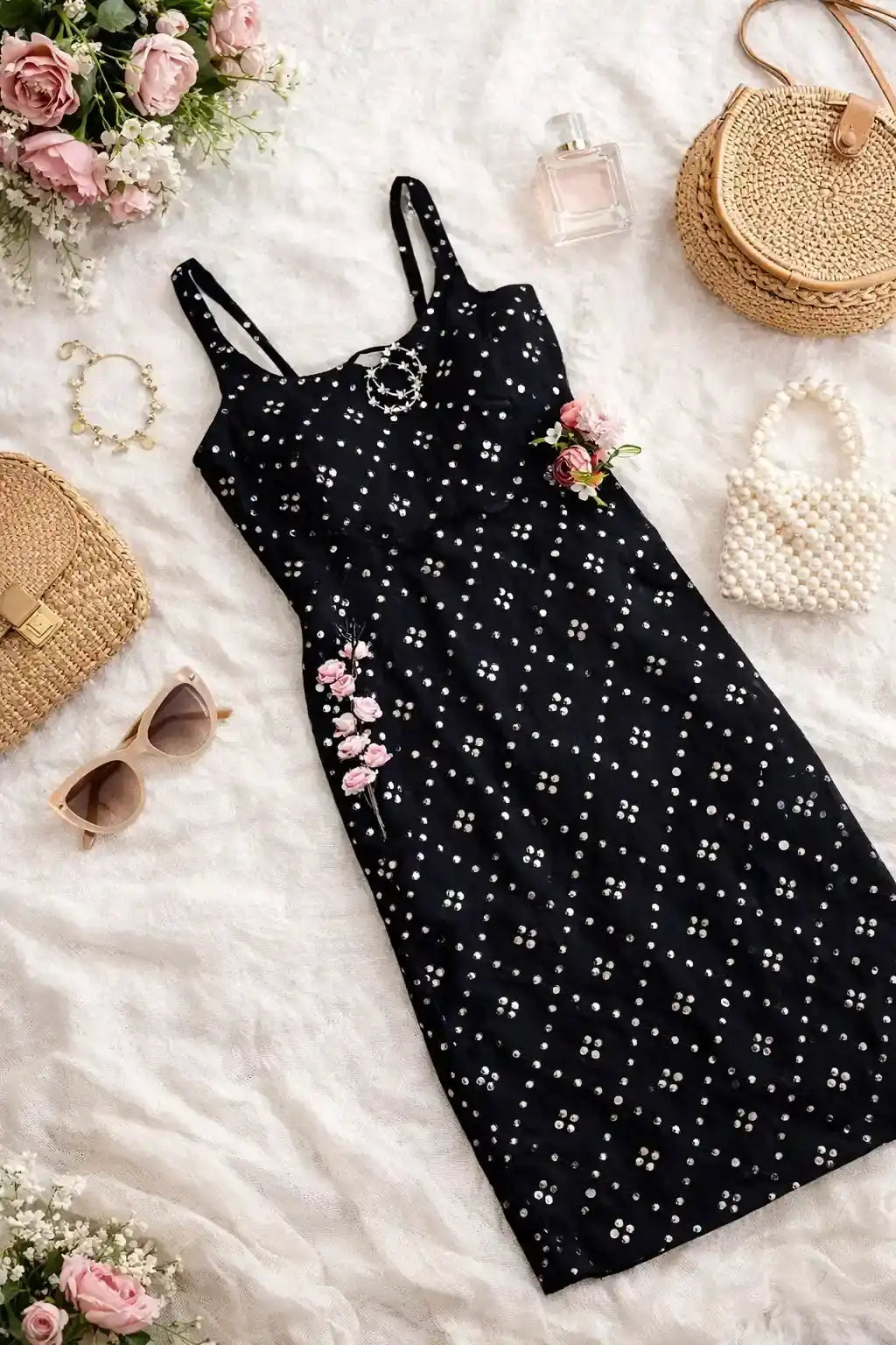 Juli’s Black Embroidered Gulnaz Kurta