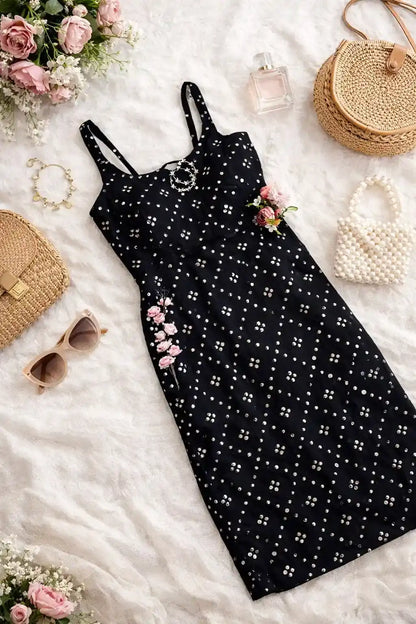 Juli’s Black Embroidered Gulnaz Kurta