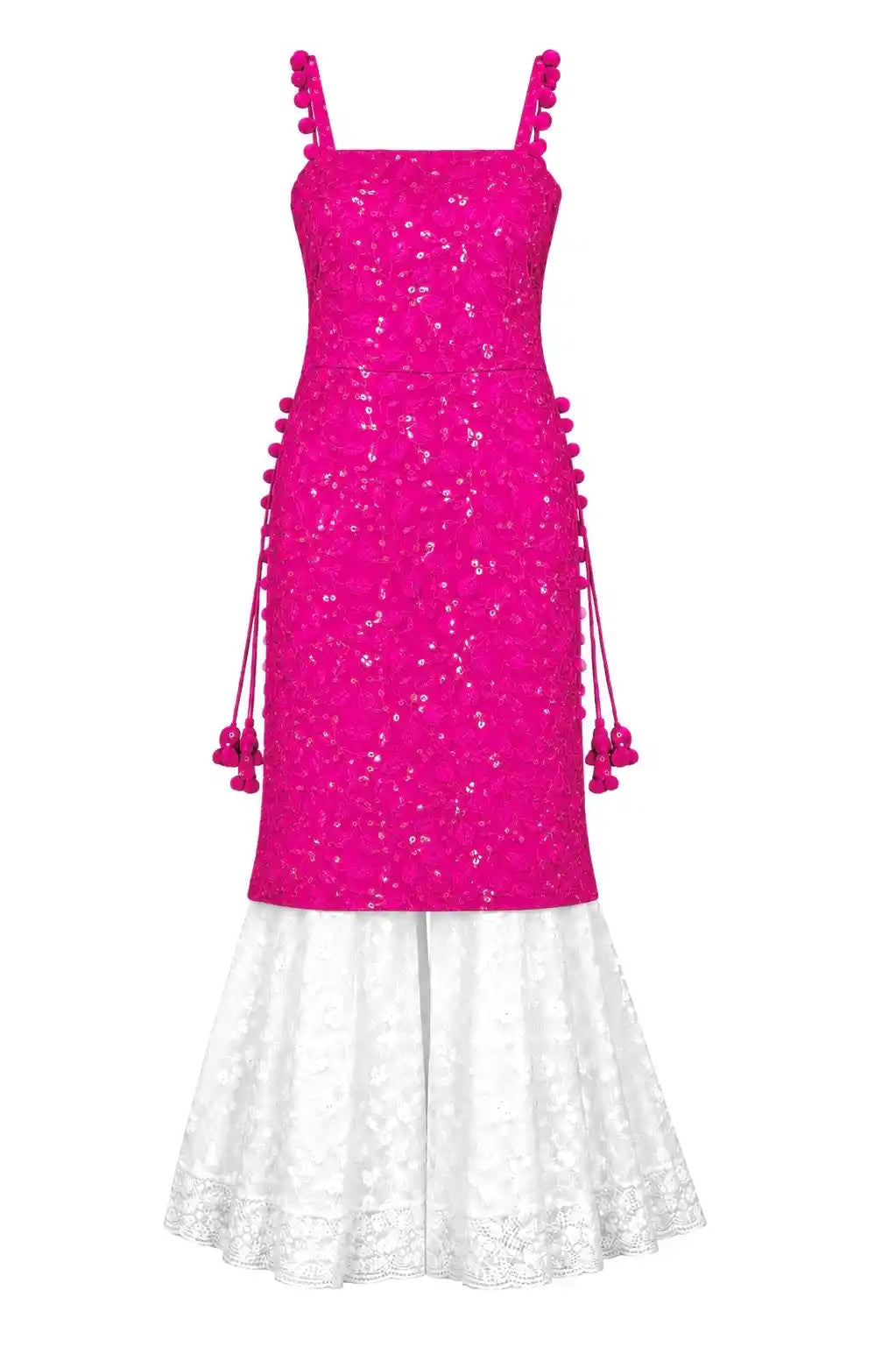 Fuchsia Blush Gulnaz Embroidered Kurta