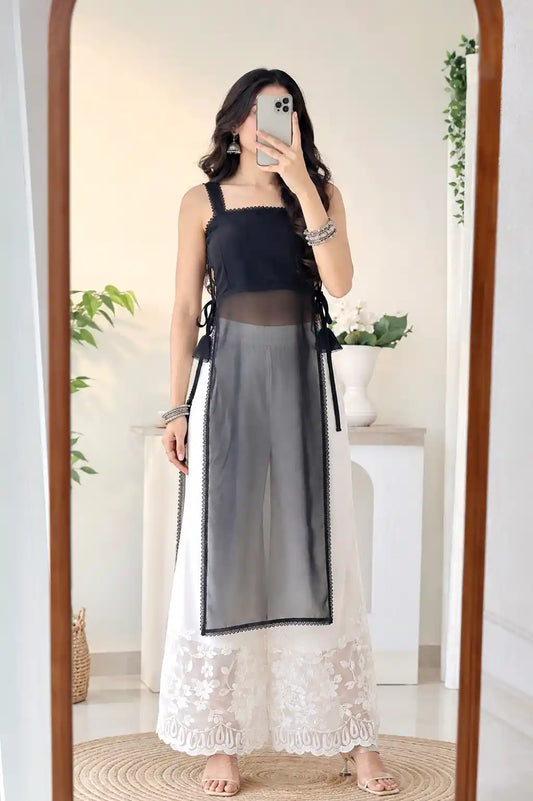 Abony Black Dori Gulnaz Kurta