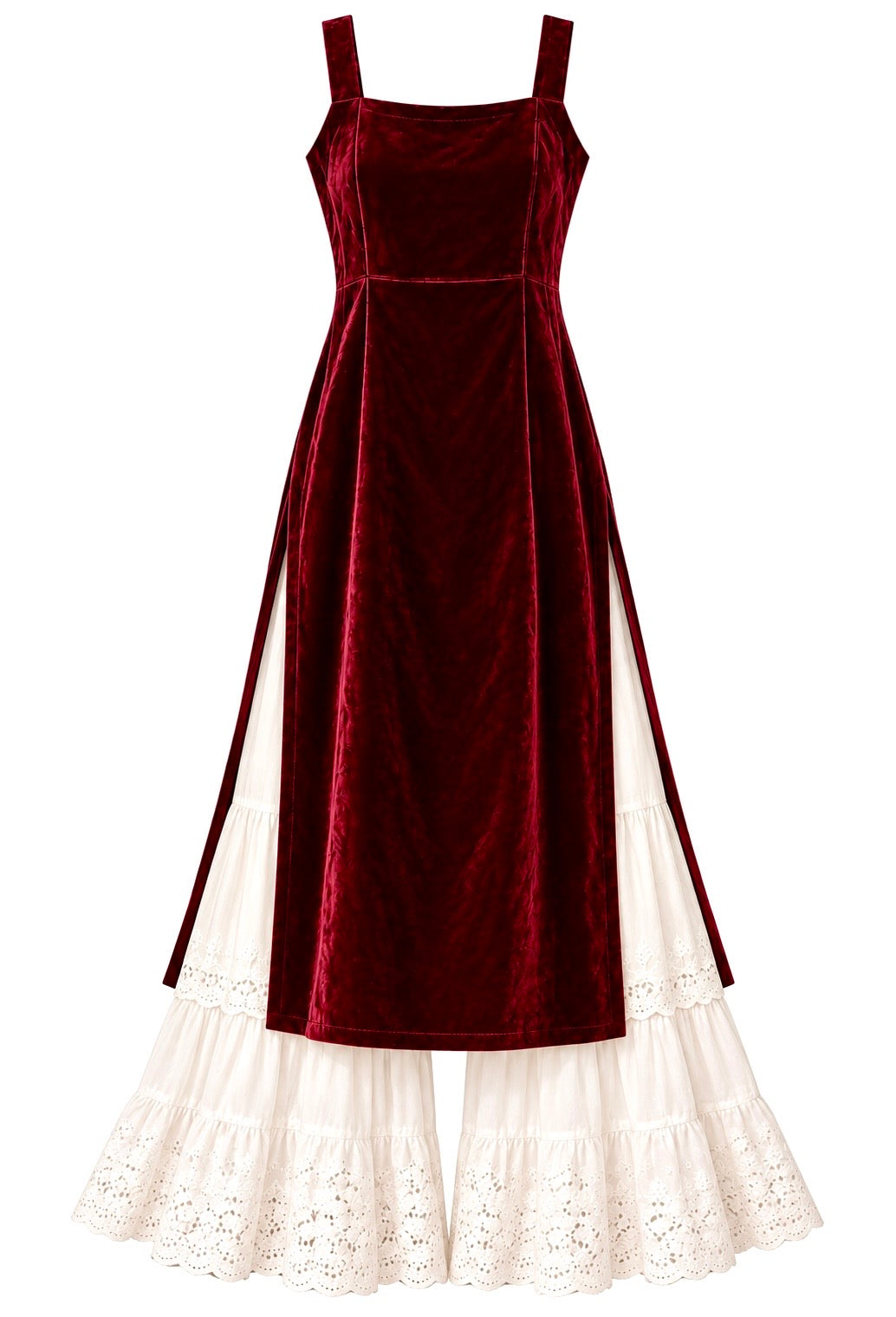 Royal Maroon Velvet Gulnaz Kurta