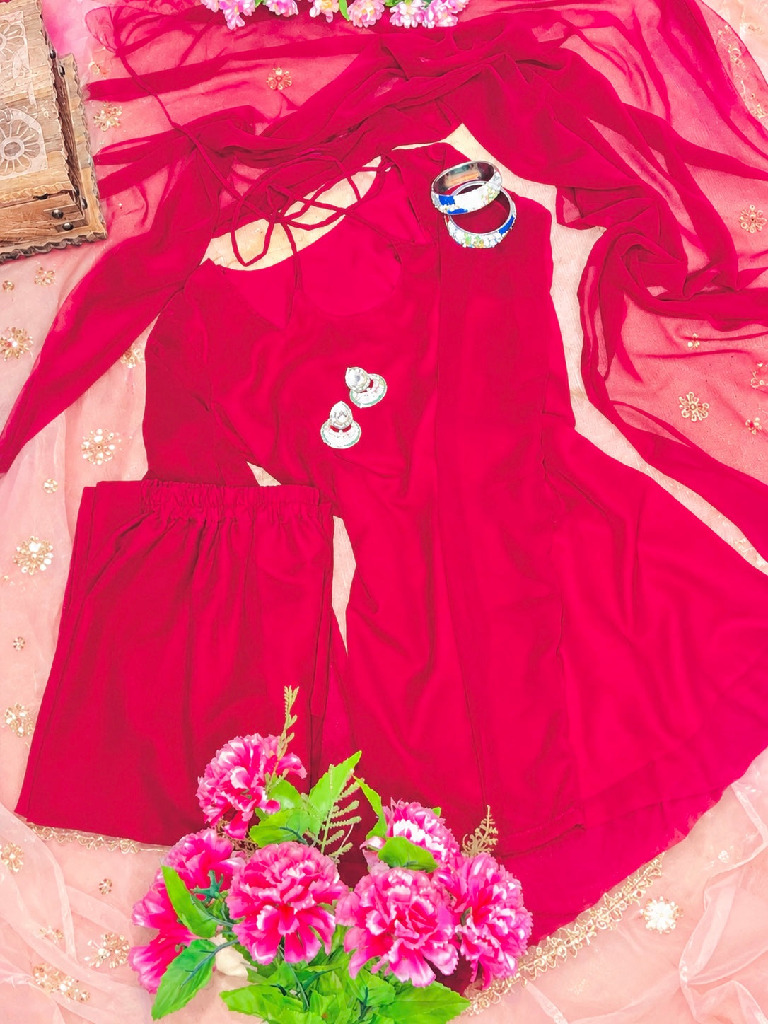 Velvet Rose Ethnic Wear Set
