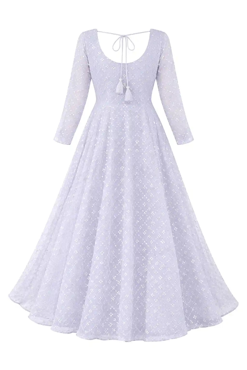 Mahima's Shine White Gulnaz Anarkali