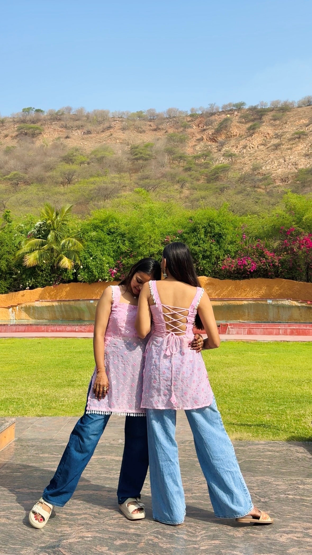 BFF Pink Gulnaz Dori Kurta
