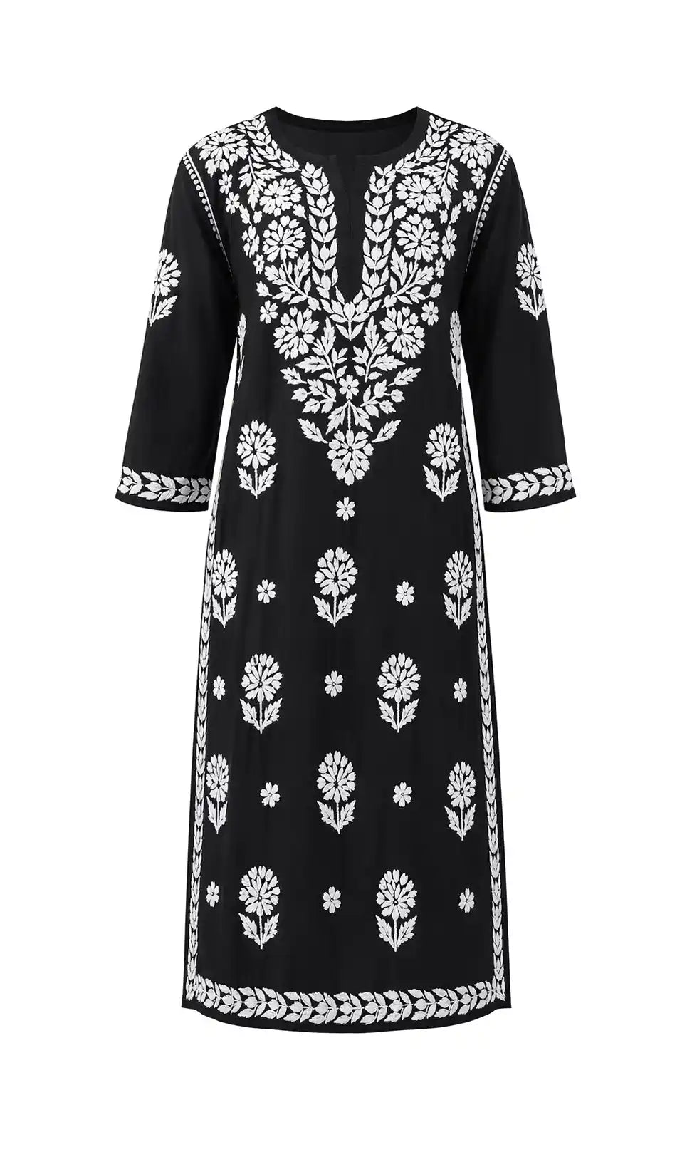 Swati’s Black Gulzar Chikan Kurta