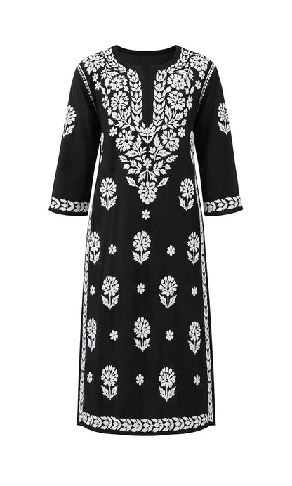 Swati’s Black Gulzar Chikan Kurta