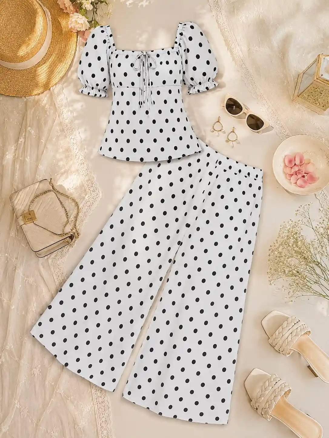 Pretty In Polka Cord Set