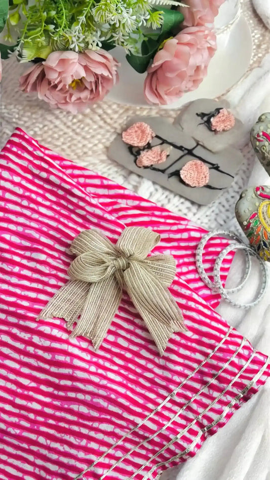 Pink Lehriya Jaipuri Twirl Skirt - Passion for Fashion by Shivani