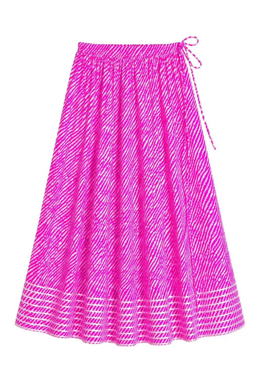 Pink  Lehriya Jaipuri Twirl Skirt