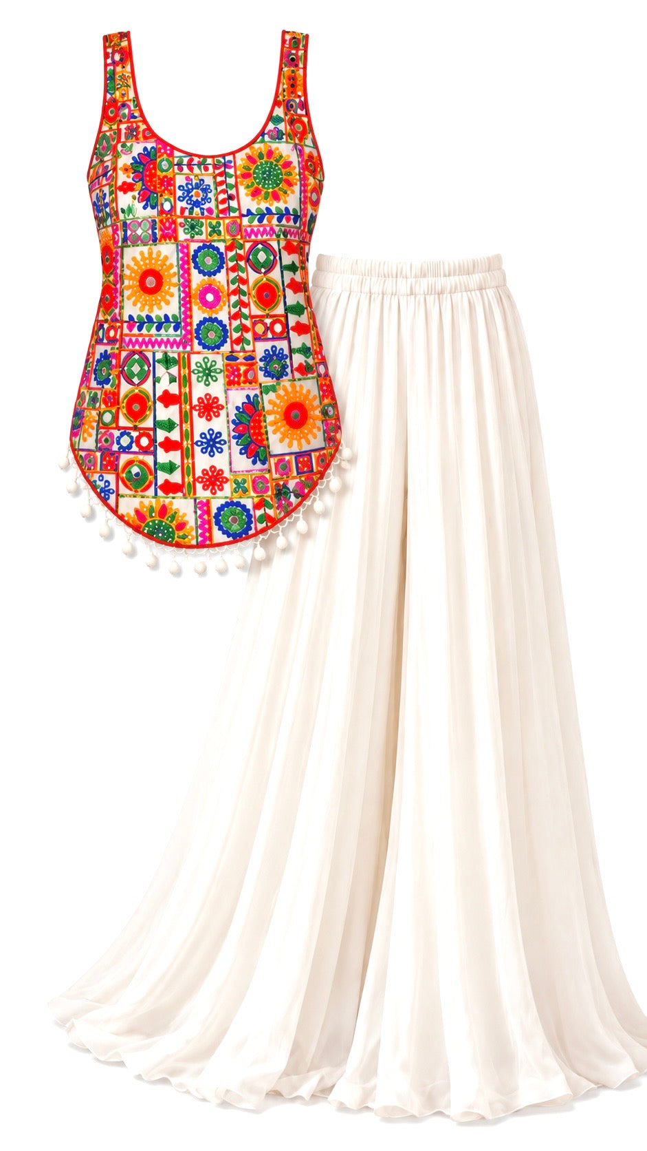 Gamti Gulnaz Hand Embroidered Top