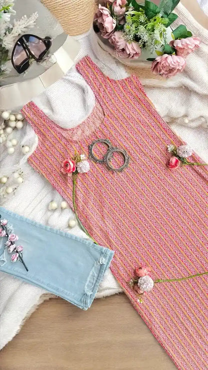 Candy Swirl Jaipuri Kurta