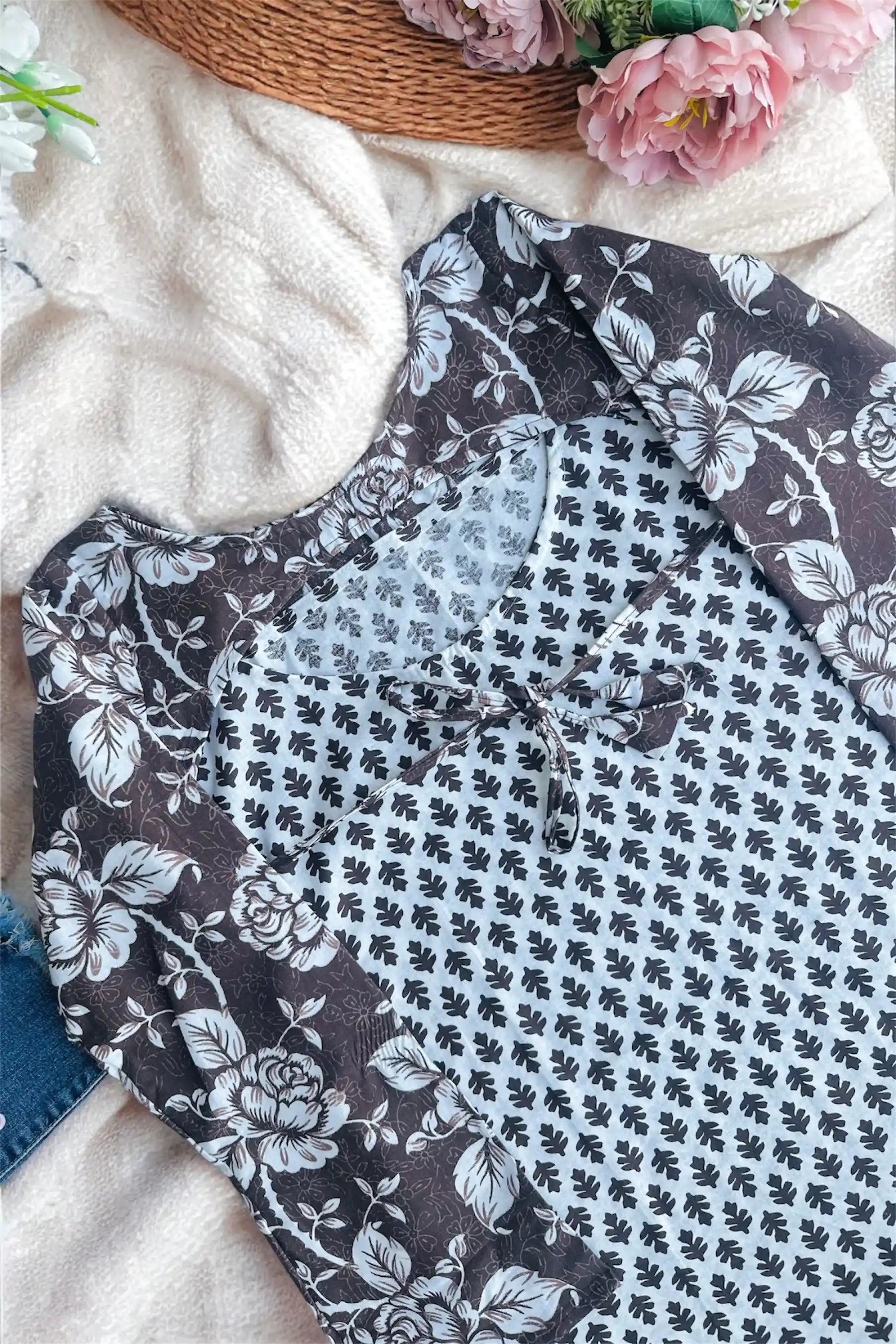 Jaipuri Block Convertible Kurti