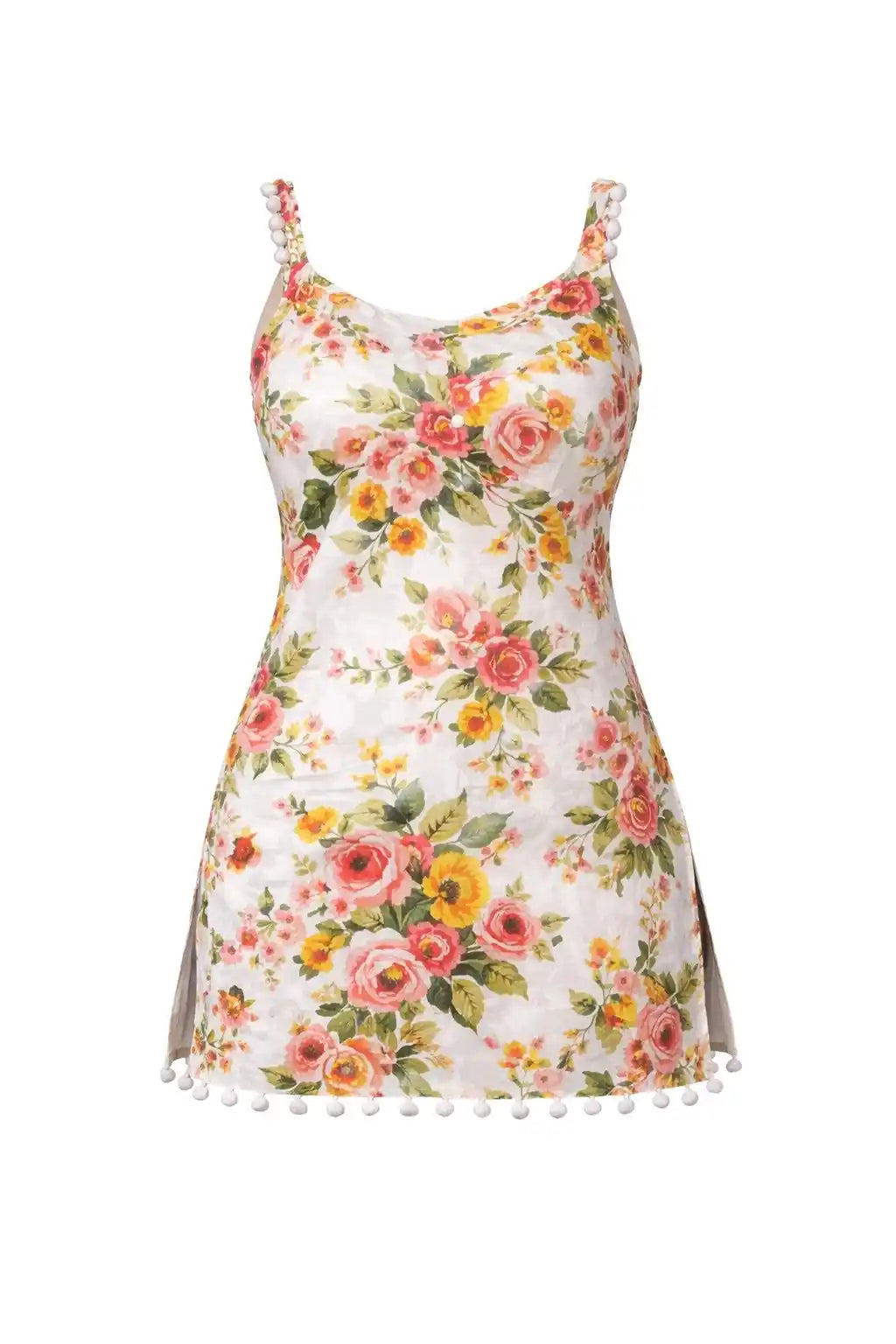 Floral Print Back Tie Gulnaz Kurta