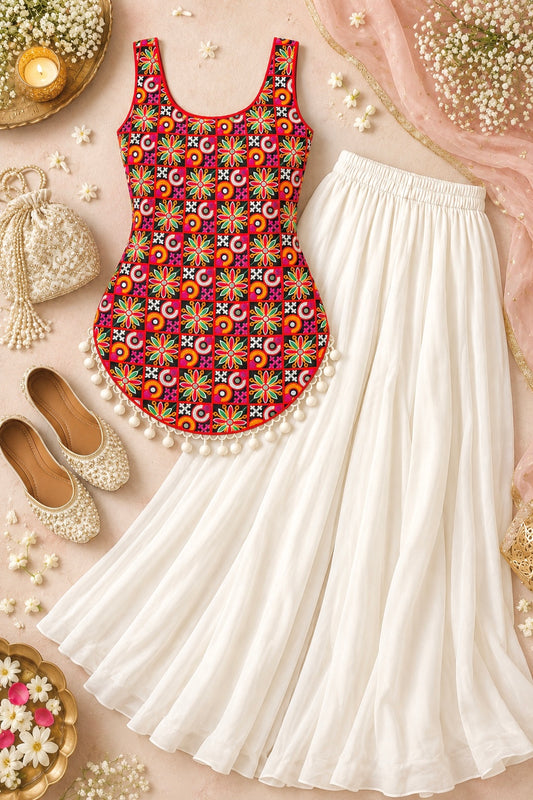 Gamti Gulnaz Multi Embroidered Top