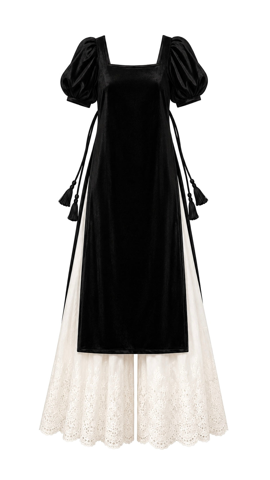 Classy Black Velvet Gulnaz Kurta