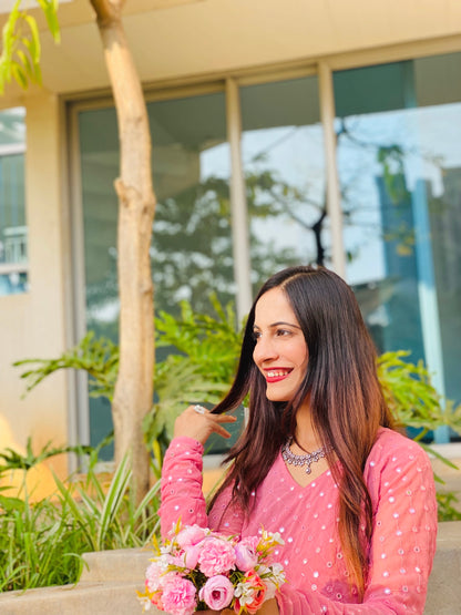 Tint Peach Mirror Gulnaz Kurta