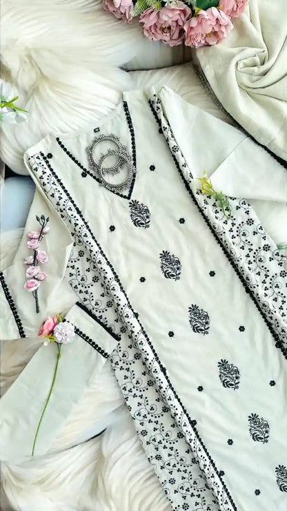 Gulzar Rich Embroidered Suit Set