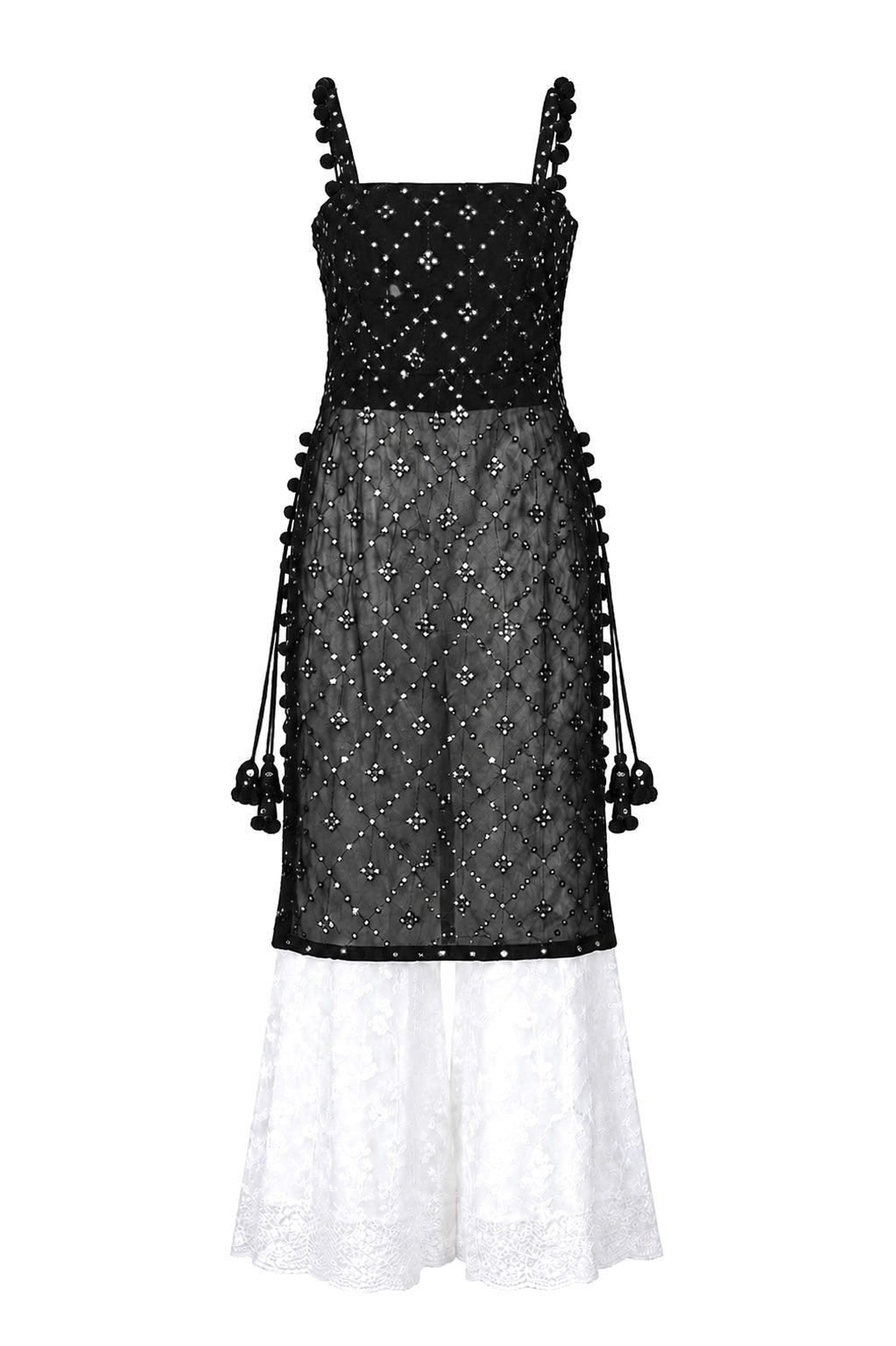 Shimmer Black Embroidered Gulnaz Kurta