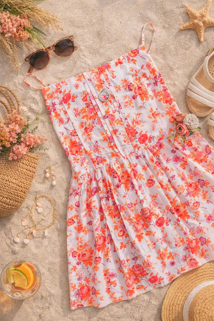 Soft Cotton Floral Peplum Top