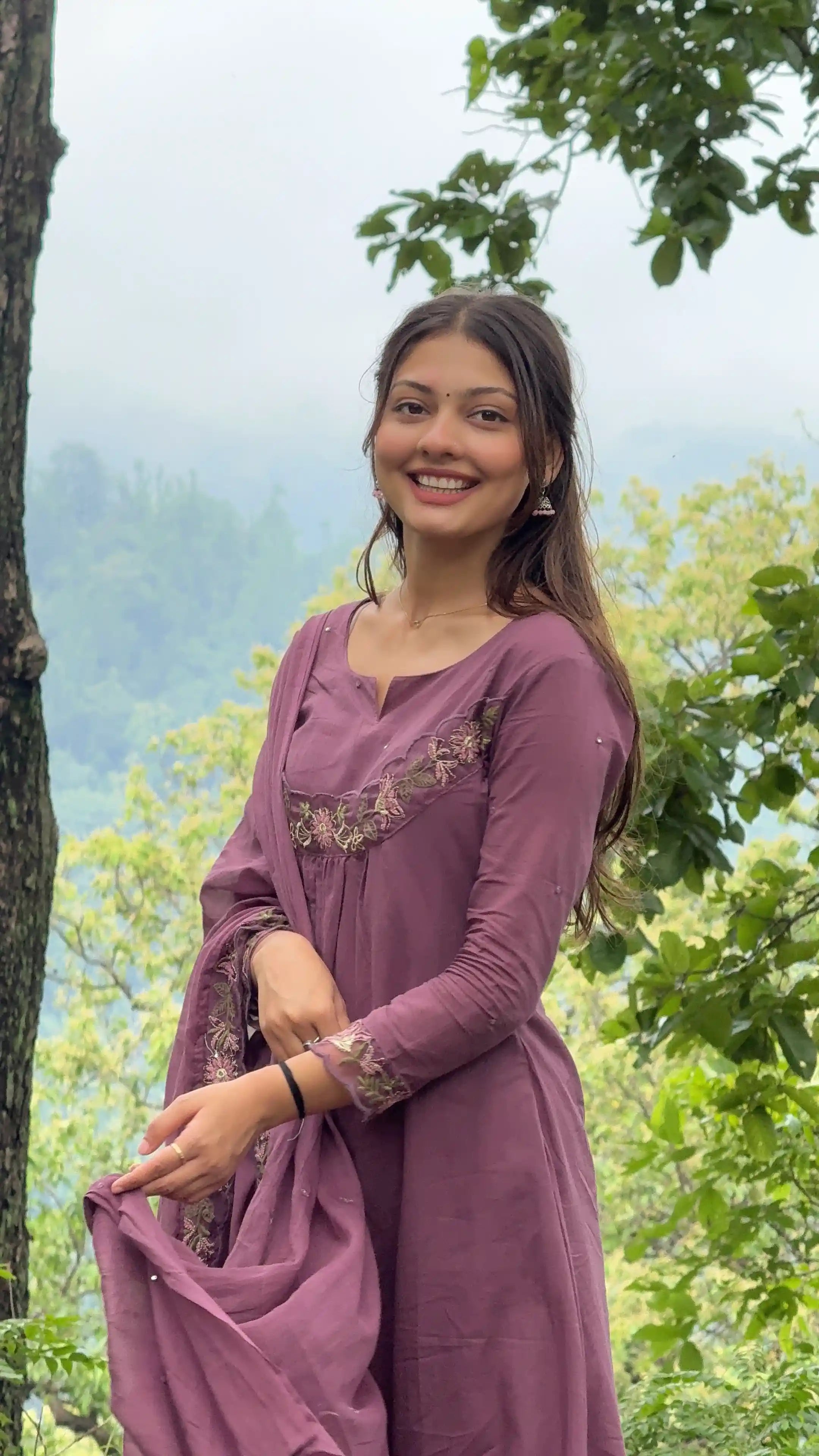 Gulbahaar Mauve Meher Suit Set