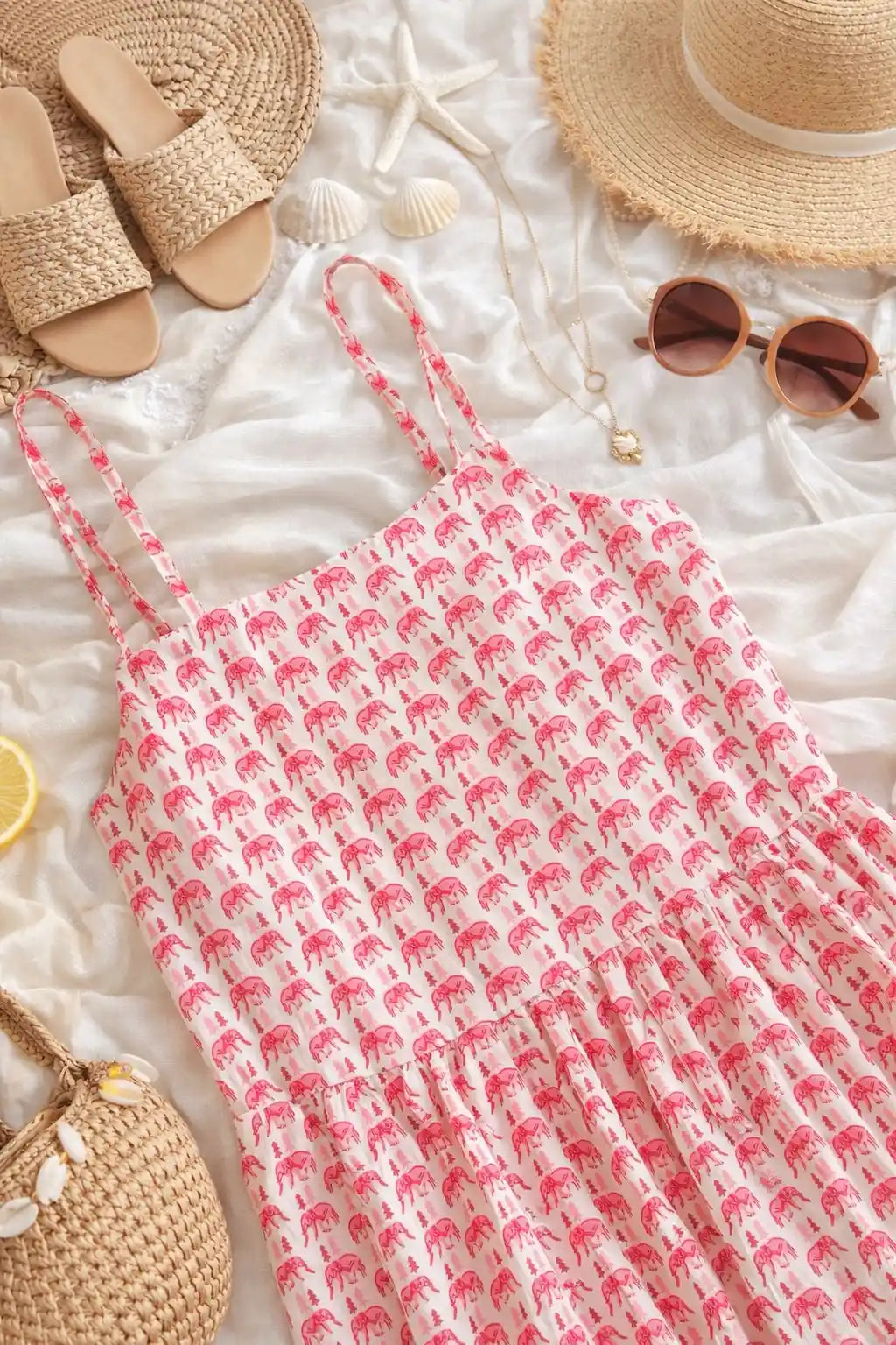 Soft Cotton Elephant Peplum Top