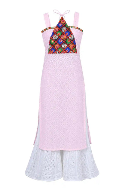 Blossom Pink Embroidered Gulnaz Kurta